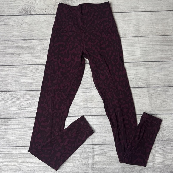 Lululemon Align High Rise Pant 28" Size Formation Camo Dark Adobe Multi Size 2 - Picture 1 of 4